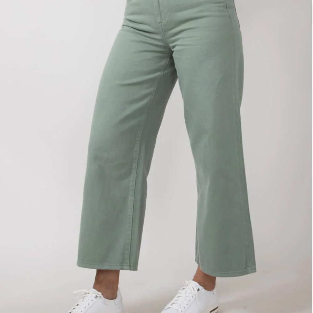 Fidelity, denim, Malibu high wide leg cropped jeans